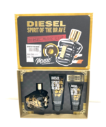 Diesel Only the Brave Men&#39;s , 3 Pc Set 4.2 Oz edt + 3.4 oz + 1.7 oz show... - £37.04 GBP