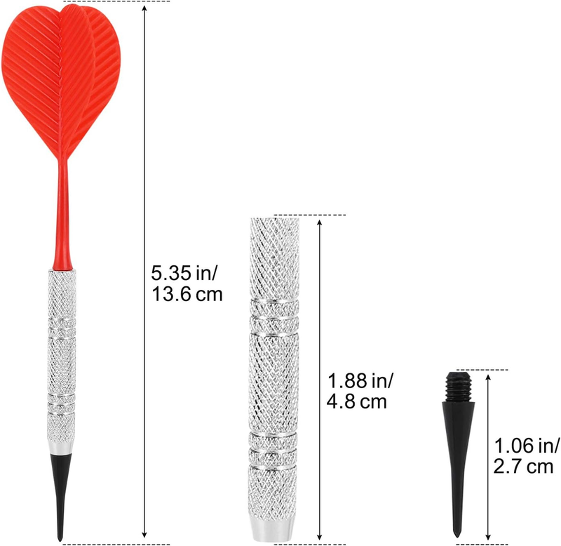 Soft Tip Darts, Bar Dart, Plastic Tip Darts Set, Attach Extra 100 Black 2BA Repl Item image 9