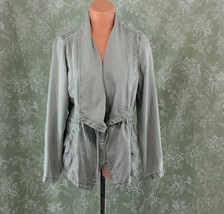 Max Jeans Drape Collar Military Jacket Green Size: S - $56.99