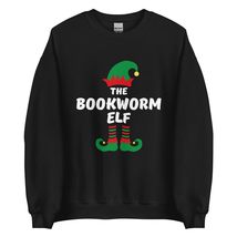 Bookworm Elf Funny Christmas Sweatshirt| Matching Christmas Elf Group Gift Sweat - £23.10 GBP+
