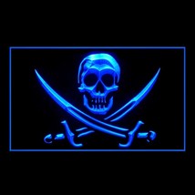 150090B Skull Skeleton Pirate Sail Harbor Ghost Ship Navigation LED Light Sign - $21.99