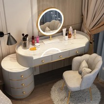 Lighting Drawer Dressing Table Luxury Nordic Bedroom Vanity Woman Makeup Dressin - £1,182.29 GBP+