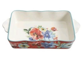 Pioneer Woman ~ Spring Bouquet ~ 12&quot; x 8.5&quot; Rectangular Baking Dish ~ Stoneware - £29.43 GBP