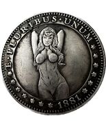 Medaglia fantasy E Pluribus Unum - pezzo d&#39;arte design ragazza 1881 - $18.66 CAD