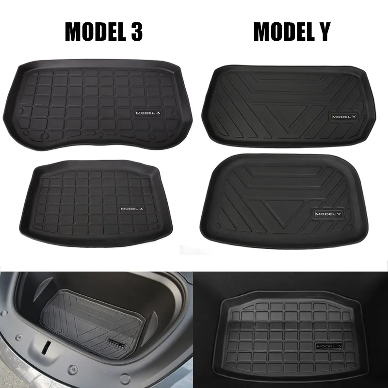 TPE Pad Front Rear Mat for Tesla Model 3 Model Y Mat Accessories Trunk Cargo - $27.58+