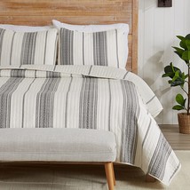 Modern Bedspread King Size Quilt With 2 Shams. Modern 3-Piece Reversible All Sea - £73.48 GBP