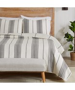 Modern Bedspread King Size Quilt With 2 Shams. Modern 3-Piece Reversible... - £74.91 GBP