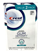 2Pk Crest Pro-Health GUM DETOXIFY Deep Clean Fluoride Toothpastes - 3.7 oz 8/26 - £12.42 GBP