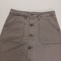 Lexi Jeans SKS48016 Women's Gray Cotton Blend Button Pockets Size 4 Waist 28" image 11