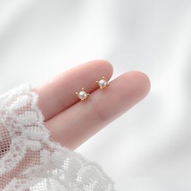 YIZIZAI Trendy Minimalist Real 100% 925 Silver Mini Small Crown  Stud Earrings f - £8.14 GBP