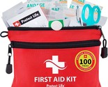 Small First Aid Kit Travel/Survival Medical Kit - 100 Pcs\.; Protect Lif... - $39.96
