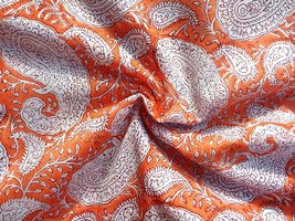Rastogi Handicrafts Fabric 100% Pure Cotton Hand Block Printed Width - 44 Inches - £11.41 GBP+