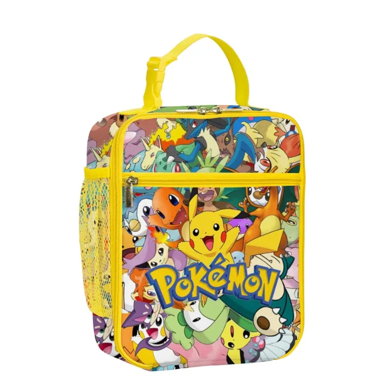 Pokemon Anime Figure Pikachu Lunch Bags Cartoon Kawaii Lunch Box Bags Thermal - £13.00 GBP+