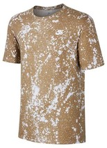 Nike Mens Ultra Splatter Print Tee Color Brown Size Small - £57.40 GBP