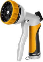 Restmo Garden Hose Nozzle, Heavy Duty Metal Water Hose Nozzle With 7, Ye... - $30.98