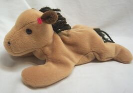 VINTAGE 1995 TY Beanie Baby DERBY THE BROWN HORSE 8" Bean Bag STUFFED AN... - $14.85