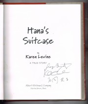 Hana&#39;s Suitcase by Karen Levine (2003, Library Binding) Signed Autographed book - £39.17 GBP