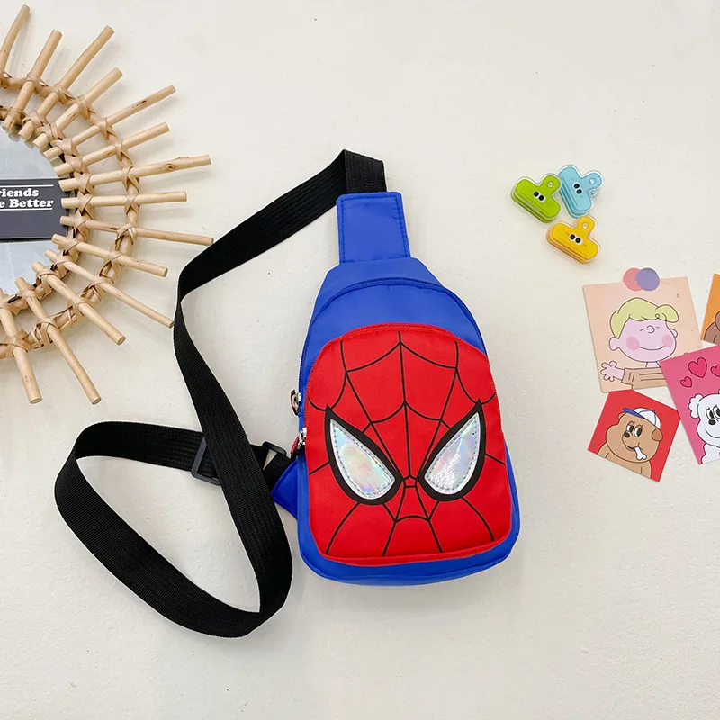 Disney Marvel Children&#39;s Shoulder Bag Spiderman Cartoon Messenger Bag Large Capa - £13.04 GBP