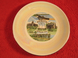 5.5&quot; Porcelain Collector Plate Missouri Bagnell Dam Old Matt&#39;s Cabin - $6.38