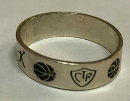 Ring Masters CTR LDS Basketball Design Ring Sterling Silver .925 Size 10 - £14.68 GBP