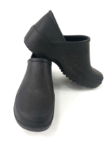 Shoes for Crews Radium Unisex Clogs SIZE W9 Black Rubber Slip On - £18.62 GBP