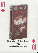 War of the Roses RARE 1988 CBS Fox Promotional Playing Card Michael Douglas - £15.56 GBP
