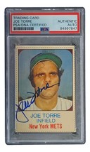 Joe Torre Signed New York Mets 1975 Hostess #70 Trading Card PSA/DNA - £85.27 GBP