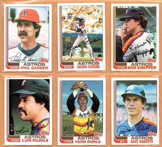 1982 Topps Houston Astros Team Lot 6 diff Cesar Cedeno Phil Garner Luis Pujols ! - £1.98 GBP