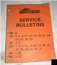 Mercruiser Service Bulletins 80-85 Parts Catalog - $4.88