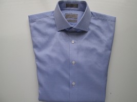 John W Nordstrom Trim Spread MicroTexture Men Dress Shirt Blue15.5 | 34-35 U24 - £33.03 GBP