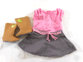 American Girl Doll 2012 True Spirit Meet Outfit Top, Skirt, Boots - $13.88
