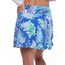 NWT LADIES IBKUL NESSA ROYAL BLUE GOLF TENNIS RUFFLE SKORT - Size XS image 2