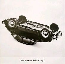 1965 Volkswagen Bug Advertisement Automobilia European Kill The Bug HM2G - $549.13 MXN