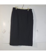 Womans J H Collectibles Black Wool Skirt Size 12 Lined - £15.35 GBP
