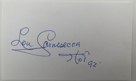 Basketball HOF Lou Carnesecca signature - £19.64 GBP