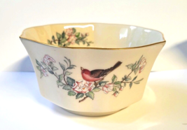 Lenox Serenade Bowl 5 1/4&quot; Fine Porcelain Gold Trim Made in USA - £11.17 GBP