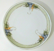 Vintage Marked S&amp;K Japan Hand Painted Plate Dish Lavender &amp; Yellow Floral 6.25&quot; - £14.21 GBP