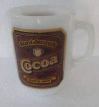 Vintage Anchor HockingVintage Aunt Jenny&#39;s Cocoa Good sippin&#39; Since 1893 Collect - £23.46 GBP
