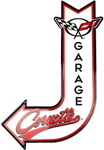 11.5 In. Hangtime Corvette Garage Sign, Vintage Chevrolet Metal Automotive Wall - £31.40 GBP