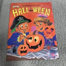 Vintage Halloween Coloring Books Landoll’s Pyramid un-colored 1994 Made in USA - £12.86 GBP