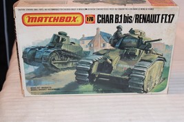 1/76 Scale Matchbox, Char B.1 bis / Renault FT.17 Tanks Kit, #PK-176 BN Open Box - £47.96 GBP