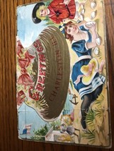 Vintage 1910s Greeting Card Pretty Lady Charleston Illinois Seashells Ch... - $18.22
