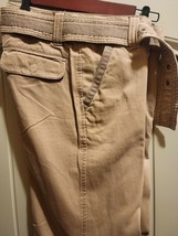 Mossimo Mossissue Womens Pants Khaki Size 9 BNWT W/Belt Pockets Front &amp; Back $25 - £7.46 GBP