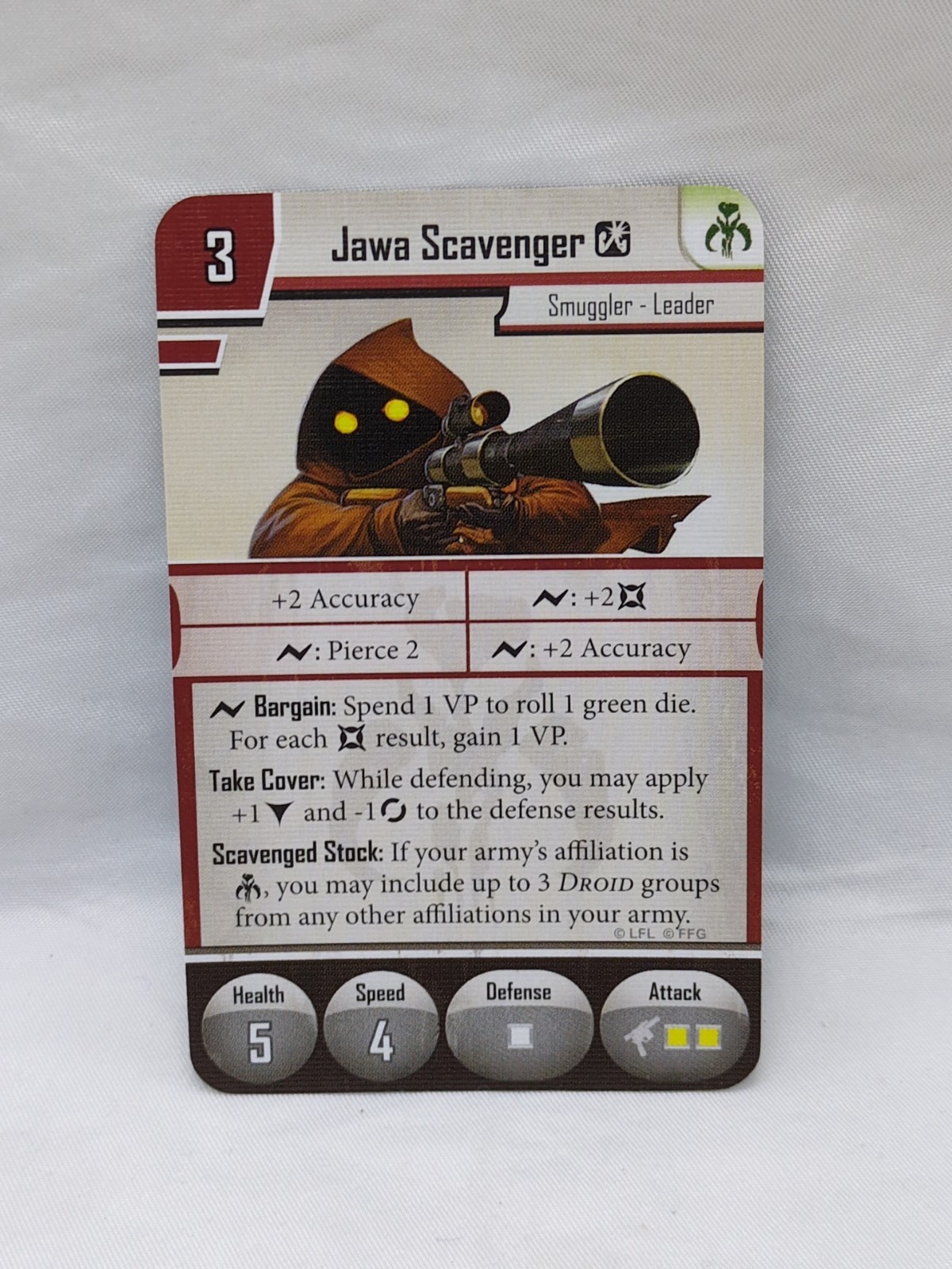 (5) Star Wars Imperial Assault Jawa Scavenger Villain Pack Cards Item image 4