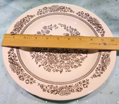 Vintage Royal China Sussex Cavalier Ironstone 10in Plate Brown Floral - £15.94 GBP