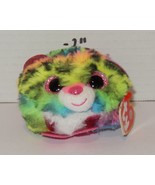 Ty Puff Puffies Dotty 2&quot; Beanie baby Boos plush toy Pink Blue white - €8,51 EUR