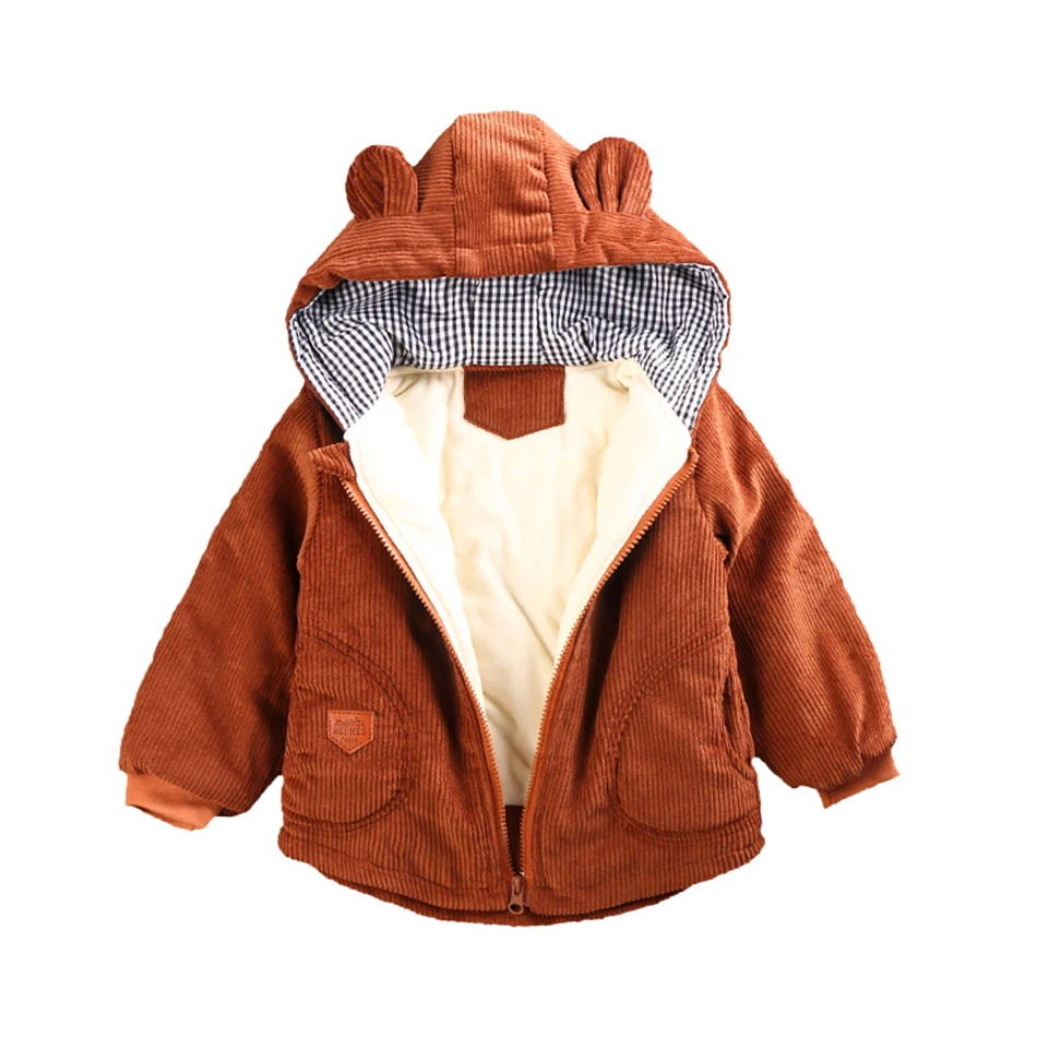 2020 Winter Warm Outerwear jacket For Kids  New Boys Girls Plus Velvet Hooded Wa - £91.40 GBP