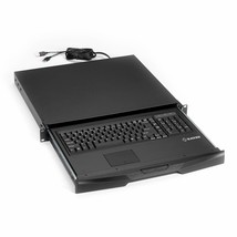 Black Box RACKMOUNT Keyboard Tray with TOUCHPAD - Sliding, 1U, 19INW X 1... - £357.57 GBP