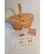 Longabarger Basket Collector&#39;s Club Century Celebration Basket 2000 Cera... - $57.62 CAD