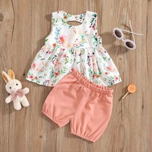 NEW Easter Bunny Rabbit Baby Girls Tunic &amp; Shorts Outfit Set - £8.35 GBP